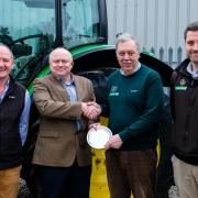 General manager Peter Endacott, divisional sales manager Jodie Ibbotson, owner and director Roger Prior and turf business manager Elliot Prior.