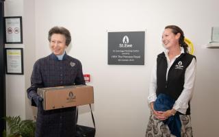 HRH The Princess Royal and CEO Bex Tonks at the newly unveiled plaque.