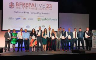2023 winners at the Free Range Egg Awards.