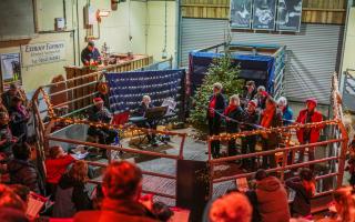 Singing in the Ring at Cutcombe Market.