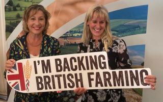 Rebecca Pow with with Minette Batters, President of the NFU.